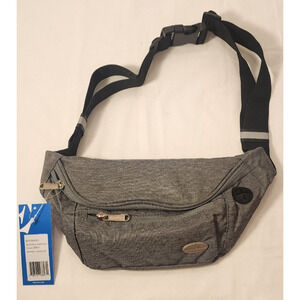 Entchin - Grey - Fanny Pack/bag - 4 Zipper Pockets - Sling Bag - Men or Women